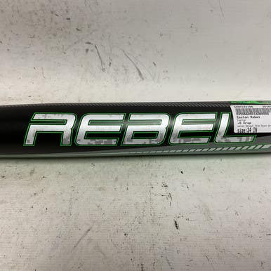 Used Easton Rebel Sp21 Slowpitch Bat Black And Neon Green 34" 11855-s000193166