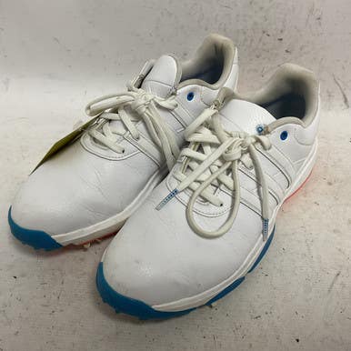 Used Adidas Gv9665 Womens Golf Shoes White And Royal Blue Senior 6.5 11855-s000193248