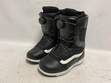 Used Vans Encore Boa Boys Snowboard Boots Black Junior 05 11855-s000197489