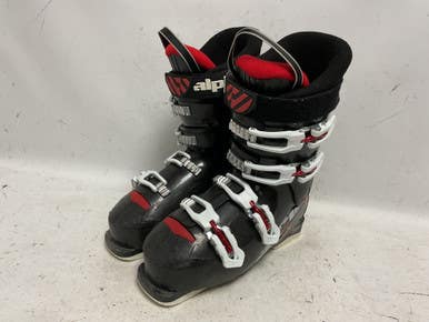 Used Alpina Aj4 Junior Boys Dh Ski Boot White Black Red 255 Mp - M07.5 - W08.5 11855-s000197500