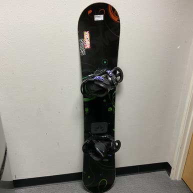 Used Rome Vinyl Womens Board Bindings Black And Green 152 Cm 11855-s000197638