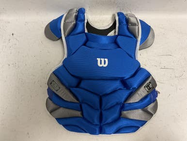 Used Wilson C1k Catchers Chest Protector Grey And Royal Blue Adult 11855-s000199767