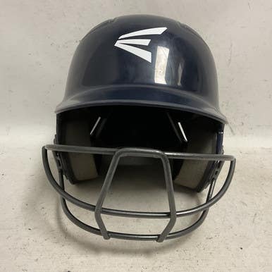 Used Easton Alpha Batting Helmet W Mask Navy Blue Md 11855-s000199826