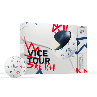 New Tour Sketch 12pk Golf Balls 11855-35vtour-sketch