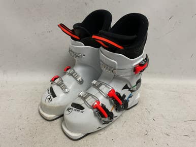 Used Rossignol Hero J3 Boys Dh Ski Boot White 215 Mp - J03 11855-s000200338