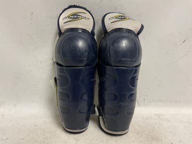 Used Easton Synergy Junior Shin Guards Navy Blue 10" 11855-s000200076