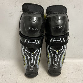 Used Ccm Tacks 2052 Senior Shin Guards Black And Yellow 14" 11855-s000204032