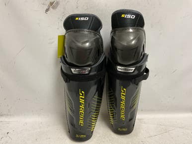 Used Bauer Supreme S150 Senior Shin Guards Black And Yellow 15" 11855-s000204030