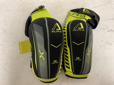 Used Warrior Alpha Qx5 Senior Elbow Pads Black And Optic Yellow Lg 11855-s000204042