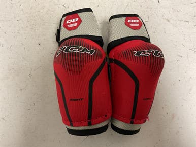 Used Ccm U+ 08 Junior Elbow Pads Red And Black Lg 11855-s000204044