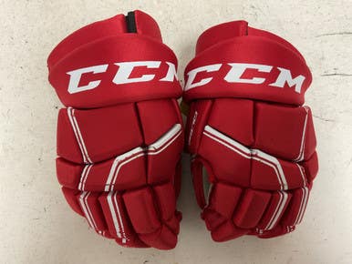 Used Ccm Qlt250 Senior Gloves Red And White 13" 11855-s000204036