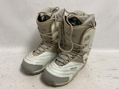 Used Atlantis Women's Snowboard Boots White Senior 8 11855-s000204054