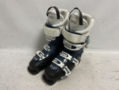 Used Salomon Qst Access 70w Womens Dh Ski Boot White Black Navy 240 Mp - J06 - W07 11855-s000204432