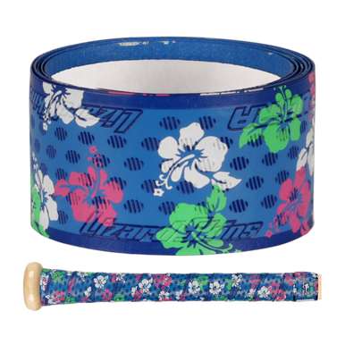 New Ultra Blue Floral 1.1mm Bat Grip Tape 11855-lizdspubb1bf