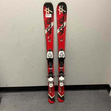 Used Volkl Unlimited Ac Boys Dh Ski Binding Black And Red 120 Cm 11855-s000178472