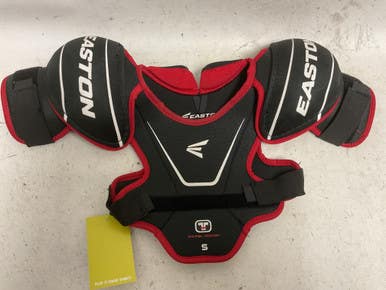 Used Easton Total Hockey Youth Shoulder Pads Black And Red Sm 11855-s000178731