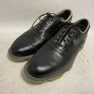 Used Foot Joy 53678 Mens Golf Shoes Black Senior 9.5 11855-s000194292