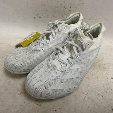 Used Adidas Adizero Electric Ie4413 Adult Fb Cleats White And Silver Senior 5 11855-s000194478