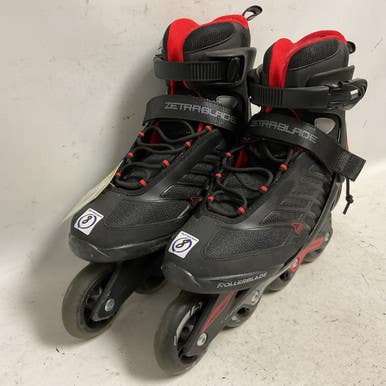 Used Rollerblade Zetrablade Senior Rec Fitness Skates Black Senior 8 11855-s000193302