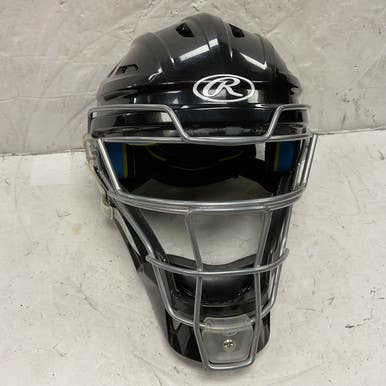 Used Rawlings Chmach-sr-reva Catchers Helmet W Mask Black One Size 11855-s000194929