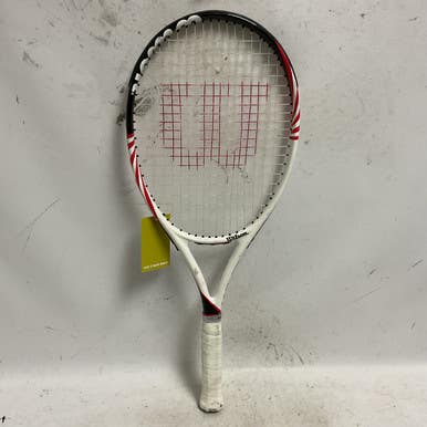 Used Wilson Federer Team Adult Tennis Racquet Red 4 3 8" 11855-s000195377