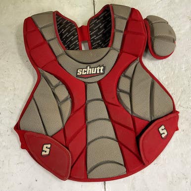 Used Schutt Scorpion Catchers Chest Protector Red Adult 11855-s000196785