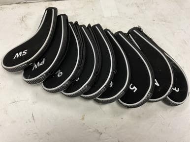 Used Iron Set Headcovers Black 11855-s000198848