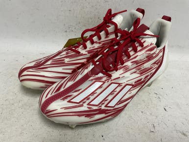 Used Adidas Adizero Gz6911 Adult Fb Cleats Red Senior 12 11855-s000200966