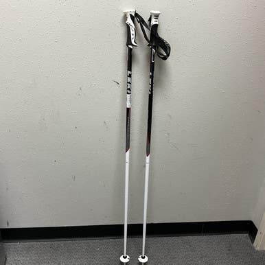 Used Leki Challenge 18 Ts Series Mens Dh Ski Pole White And Black 125 Cm 50 In 11855-s000203473