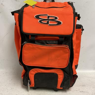 Used Boombah Bb Sb Catchers Superpack Wheeled Bag Orange 11855-s000204239