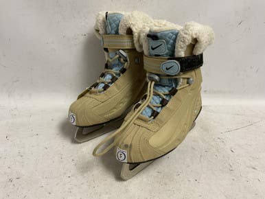 Used Nike Girls Softboot Skate Tan Junior 05 11855-s000204368