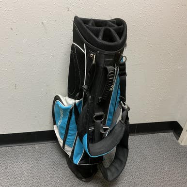 Used Top Flite Mens Stand Bag Black And Carolina Blue 11855-s000204394