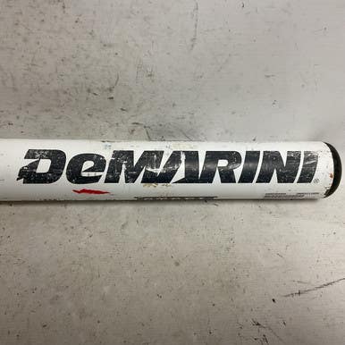 Used Demarini Steel Singlewall Slowpitch Bat White And Grey 34" 11855-s000204404