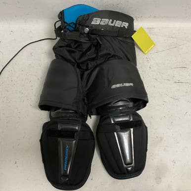 Used Bauer Prodigy Bottom Set Youth Pant Black And Carolina Blue Lg 11855-s000204421