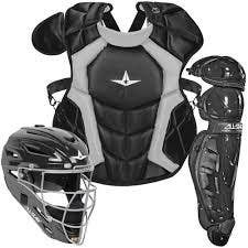 New All Star Classic Pro Baseball Catchers Set Adult Black 11835-astckccpro4-bk