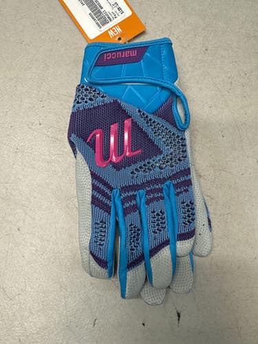 New Marucci Breeze Knit Col Prpl Batting Glove Adult Large 11835-s000189555