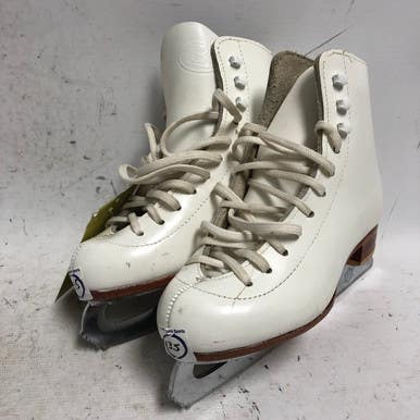 Used Riedell 101 Girls Figure Skate White Youth 13.5 11855-s000189505