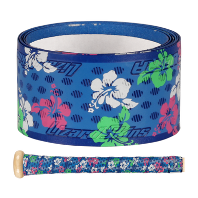 New Ultra Blue Floral 1.1mm Bat Grip Tape 11855-lizdspubb1bf