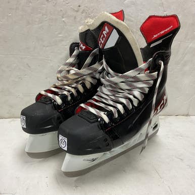 Used Ccm Jetspeed Ft475 Senior Hockey Skate Black And Red Senior 8.5 11855-s000198138