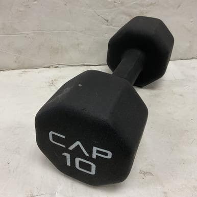 Used Cap Hex Dumbbell Black 10 Lb 11855-s000198464