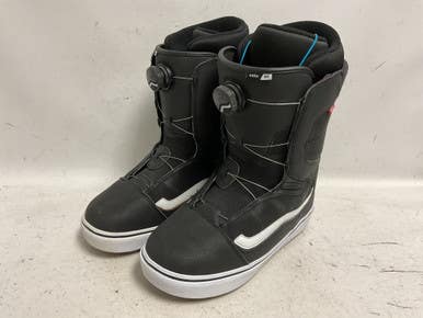 Used Vans Aura Og Boa Mens Snowboard Boots Black And White Senior 12 11855-s000199230