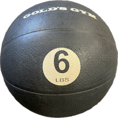 Used Golds Gym Medicine Ball Grey 6 Lb 11855-s000199620