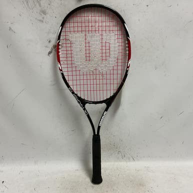Used Wilson Fusion Xl Adult Tennis Racquet Black 4 3 8" 11855-s000199676