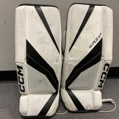 Used Ccm Ytflex 3 Goalie Leg Pads Youth White 24" 11855-s000199664