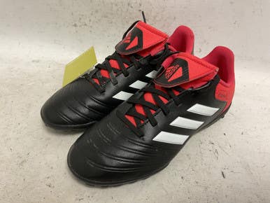 Used Adidas Cp9064 Soccer Turf Shoes Black And Red Junior 04 11855-s000200159