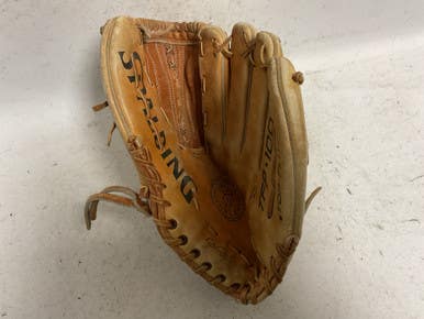 Used Spalding Tfp100 Baseball Glove Rh Throw Tan 13 1 2" 11855-s000200374