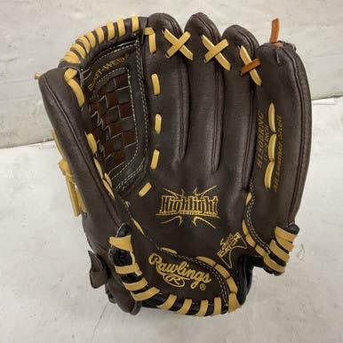 Used Rawlings Highlight Series H150brnc Baseball Glove Rh Throw Brown 11 1 2" 11855-s000200497