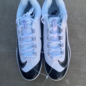 White Men's Size M 12.5 (W 13.5) Adult Nike Nike alpha huarache elite 4 Low Top Metal (New)