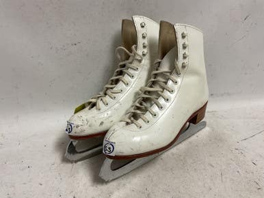 Used Riedell 320 Women’s Figure Skates White Senior 5.5 11855-s000201394