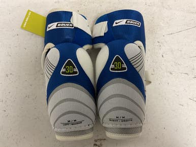Used Bauer Supreme 30 Senior Elbow Pads White Md 11855-s000201554
